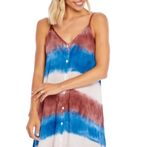 Blue Heather Tie Dye Maxi Dress - Image 9