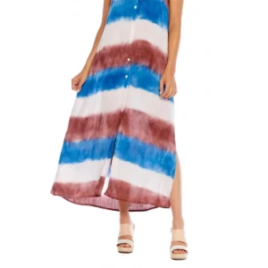 Blue Heather Tie Dye Maxi Dress - Image 6