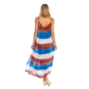 Blue Heather Tie Dye Maxi Dress - Image 4