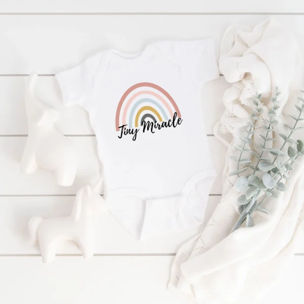 'Tiny Miracle' Combed Cotton Baby Onesie