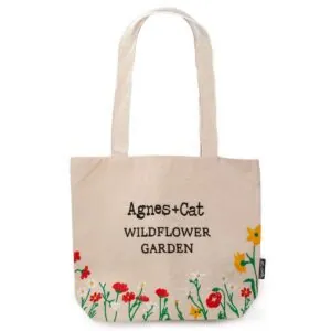 Haftowana torba Agnes + Cat Wildflower Garden