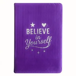 Aksamitny notes Believe Yourself, 80 stron