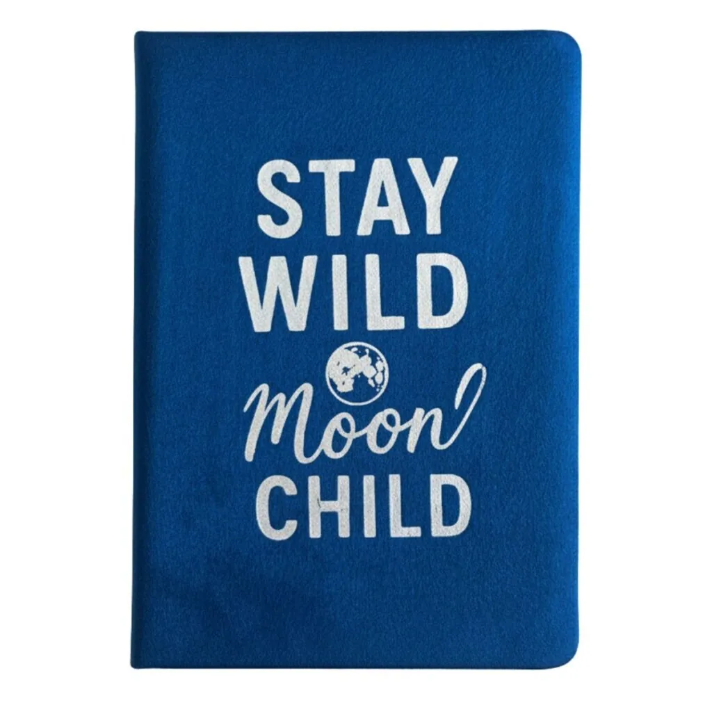 Aksamitny notes Stay Wild Moon Child, 80 stron