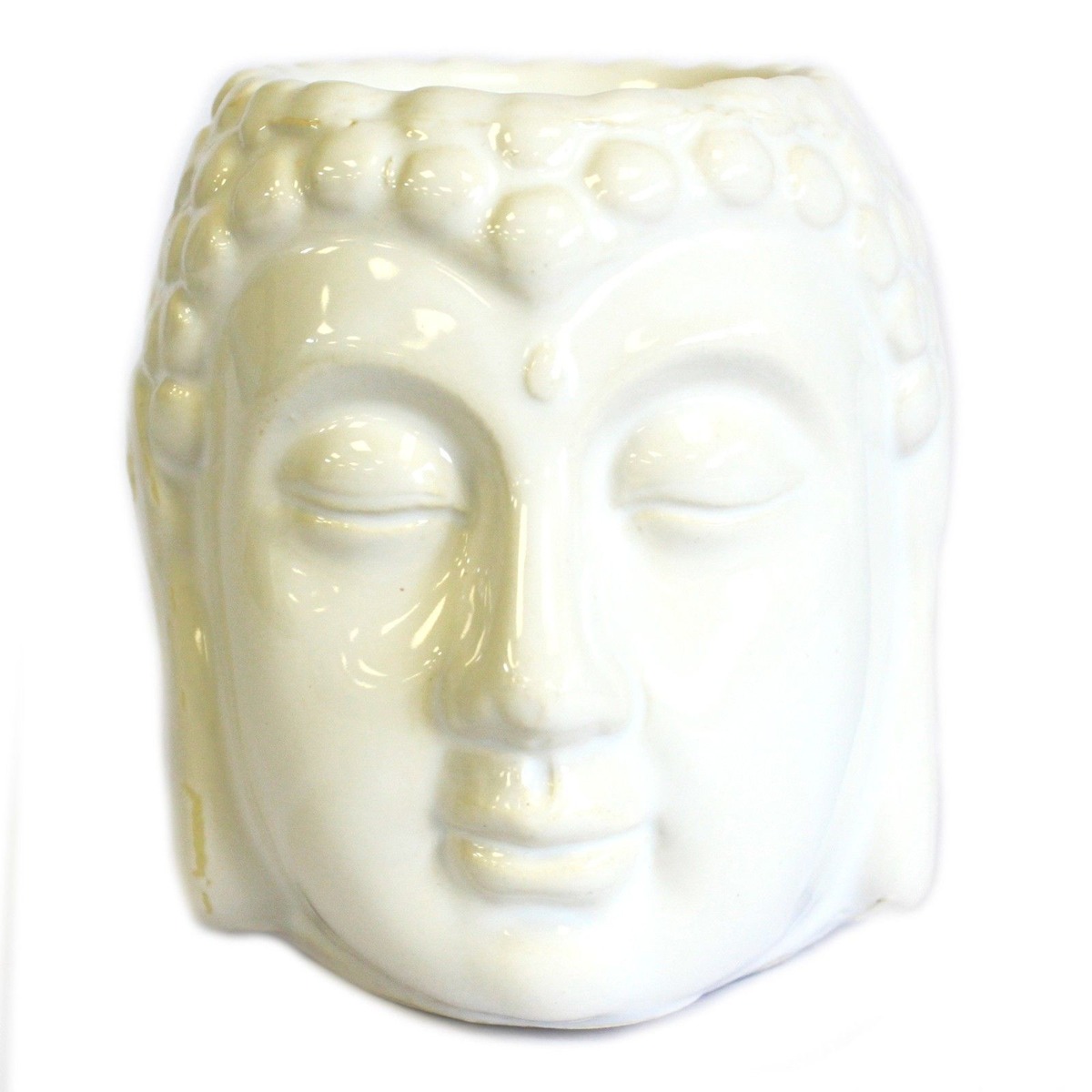 Kominek do olejków Budda, biały