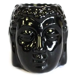 Kominek do olejków Budda, czarny
