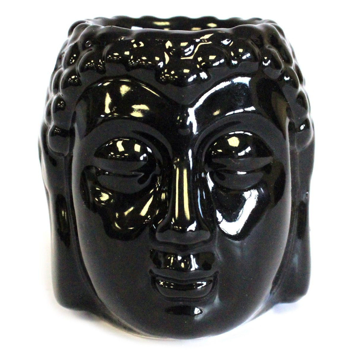 Kominek do olejków Budda, czarny