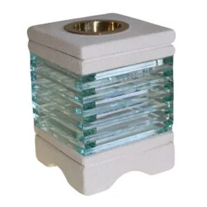 Kamienny kominek do olejków Square Glass Brick