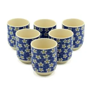 Czarki do herbaty Blue Daisy