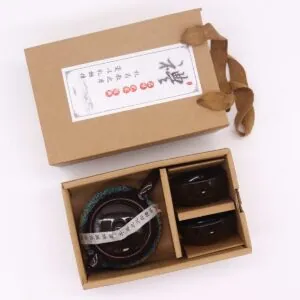 Serwis Black Glaze – dzbanek i 2 czarki