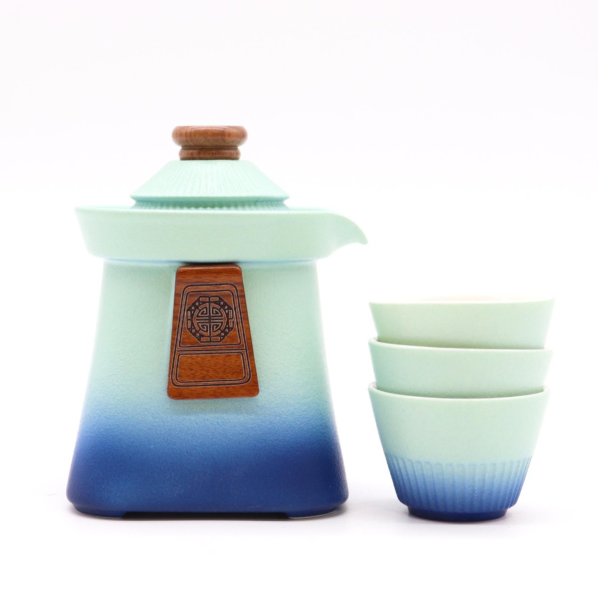 Serwis Temple Blue Heaven – dzbanek i 3 czarki