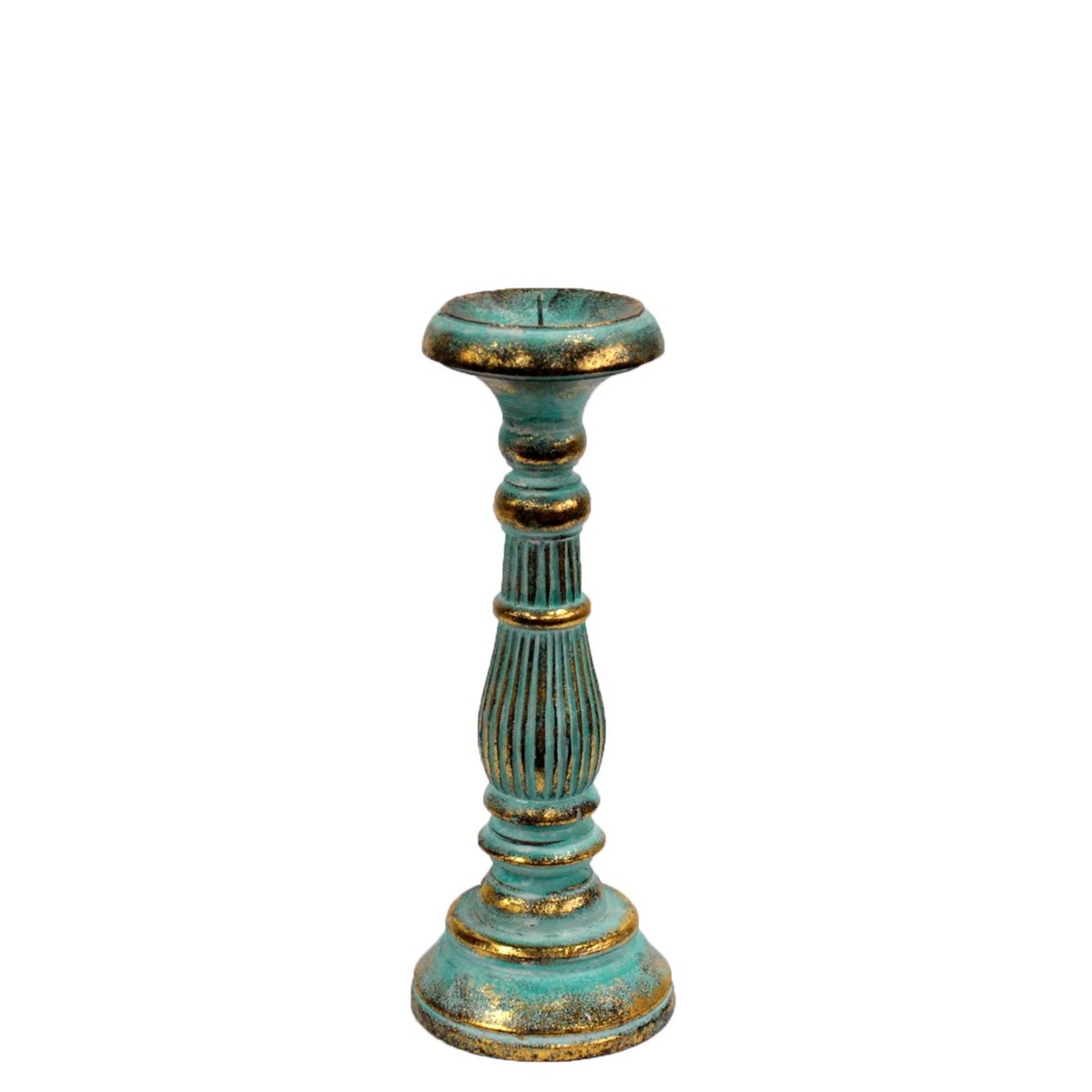 Mały świecznik Turquois Gold