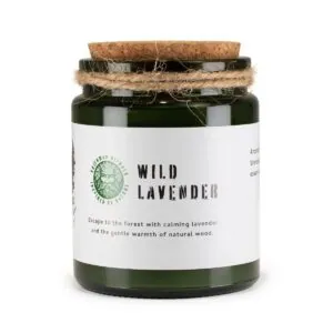 Świeca sojowa z drewnianym knotem Wild Lavender