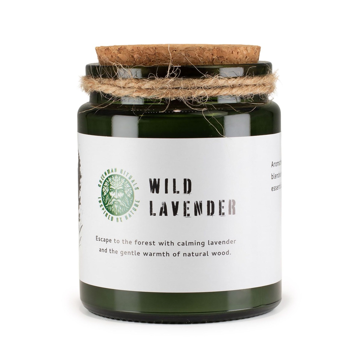 Świeca sojowa z drewnianym knotem Wild Lavender