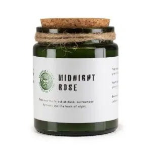 Świeca sojowa z drewnianym knotem Midnight Rose