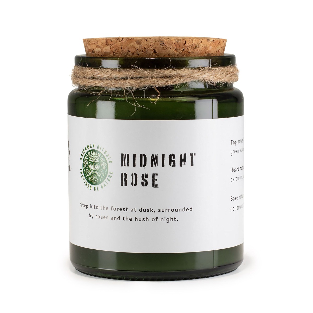 Świeca sojowa z drewnianym knotem Midnight Rose