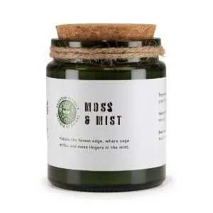 Świeca sojowa z drewnianym knotem Moss & Mint