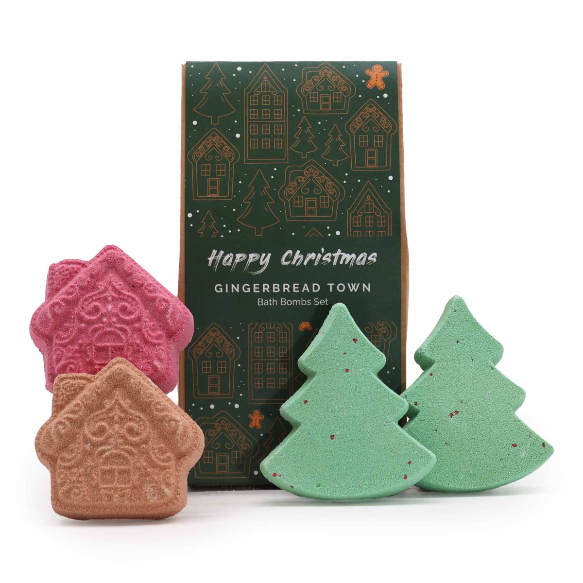 Świąteczny zestaw kul Gingerbread Town