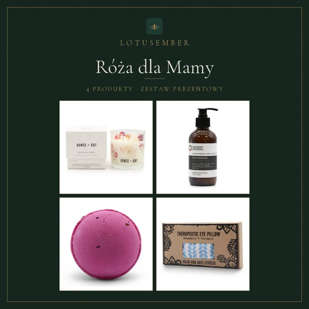 Róża dla Mamy – zestaw prezentowy Lotusember