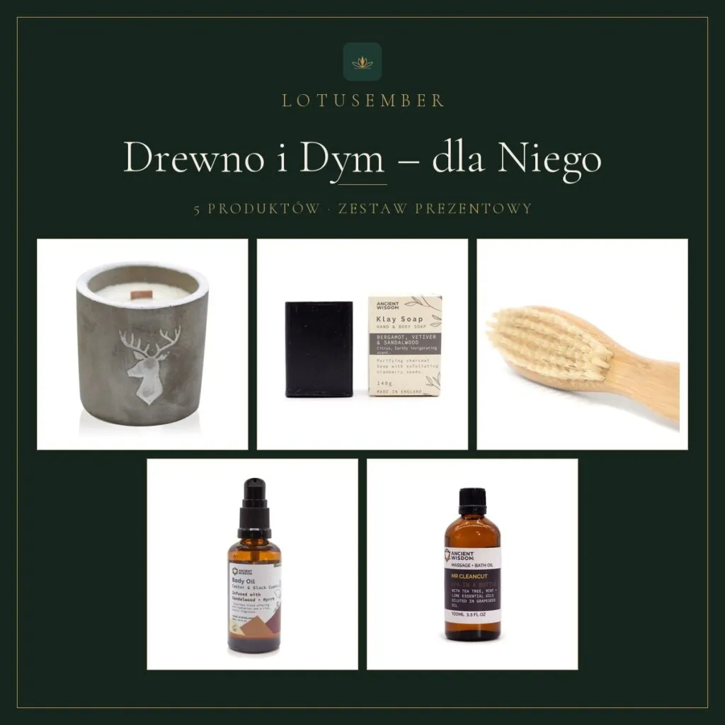 Drewno i Dym – dla Niego – zestaw prezentowy Lotusember