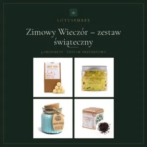 Zimowy Wieczór – zestaw świąteczny – zestaw prezentowy Lotusember