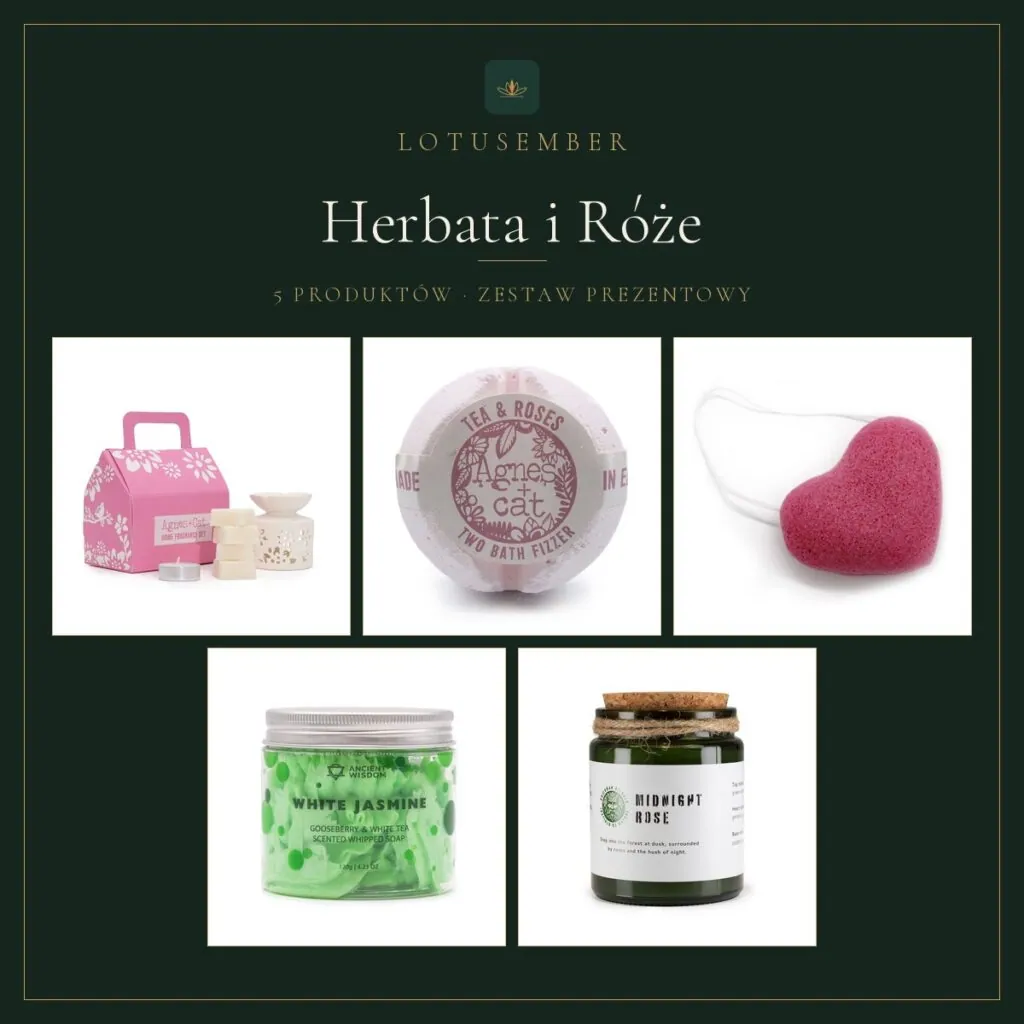 Herbata i Róże – zestaw prezentowy Lotusember