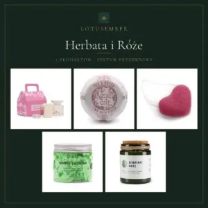 Herbata i Róże – zestaw prezentowy Lotusember