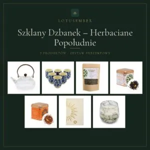 Szklany Dzbanek – Herbaciane Popołudnie – zestaw prezentowy Lotusember
