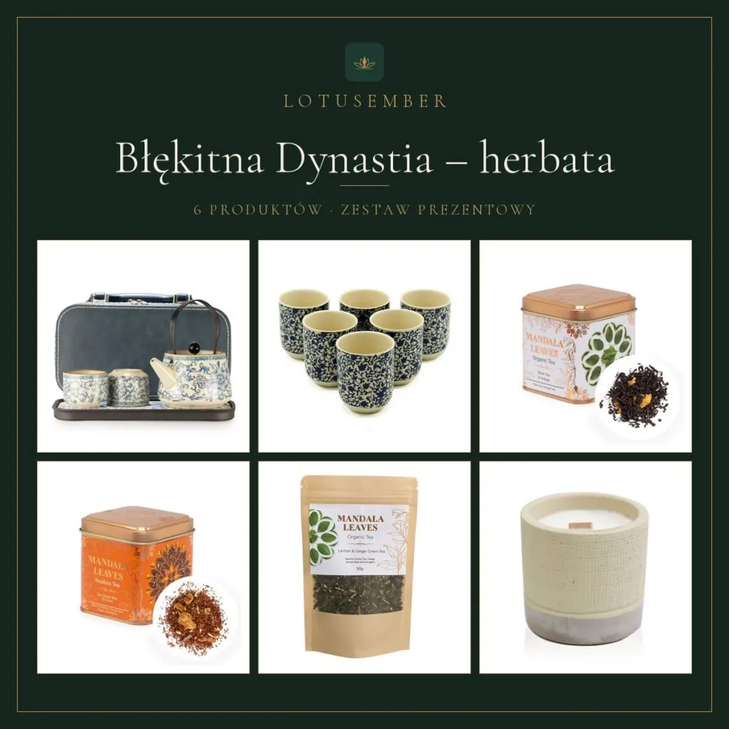 Błękitna Dynastia – herbata – zestaw prezentowy Lotusember
