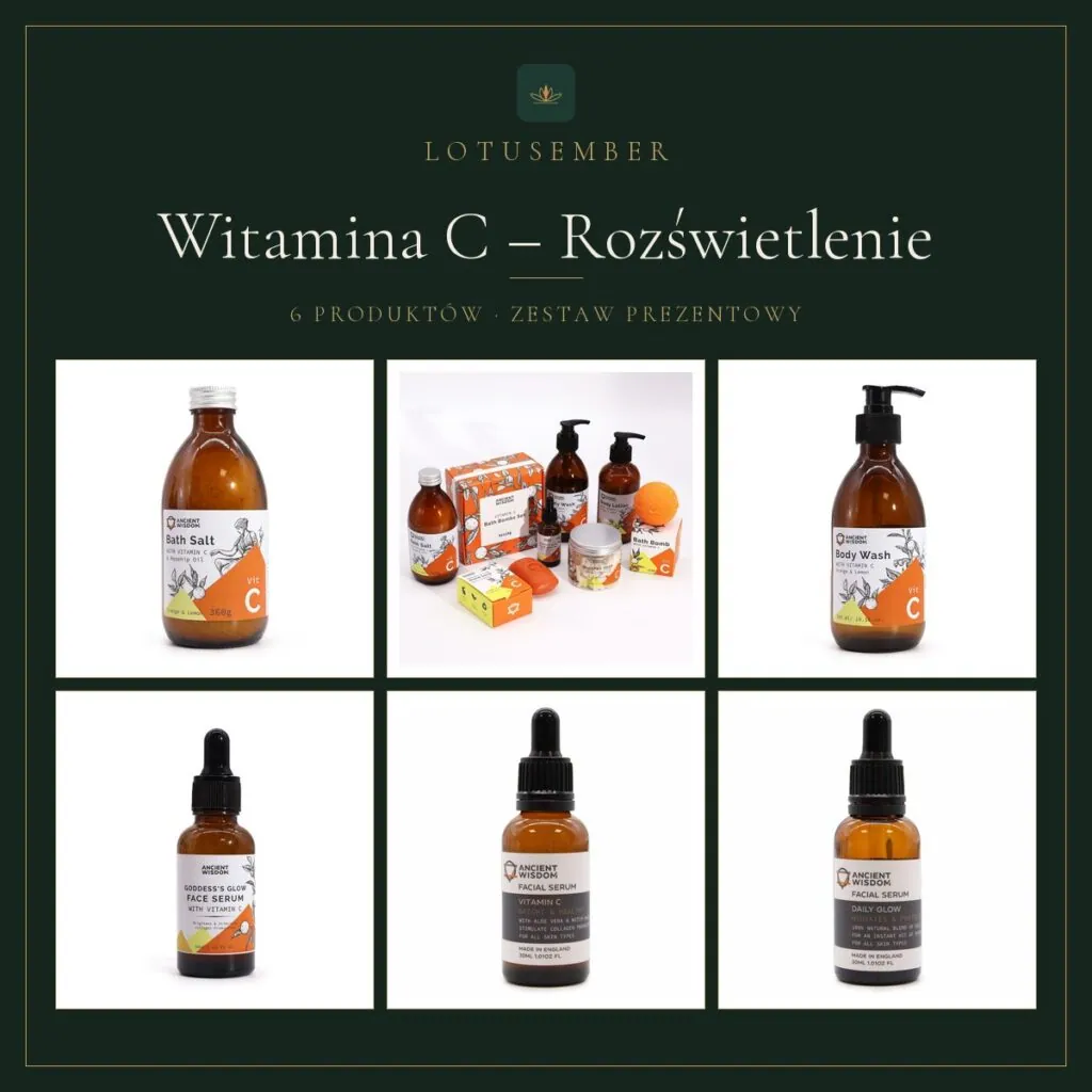 Witamina C – Rozświetlenie – zestaw prezentowy Lotusember