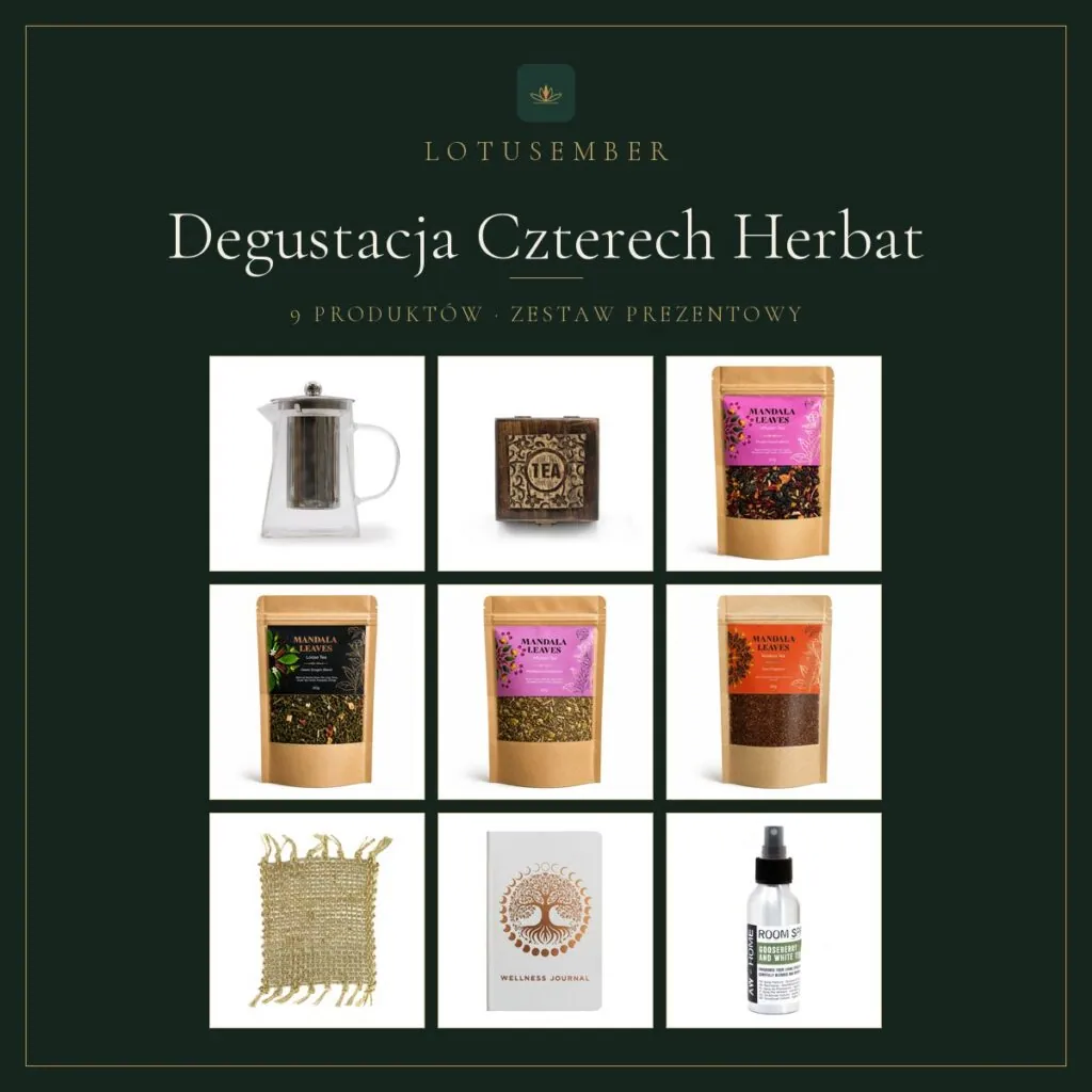 Degustacja Czterech Herbat – zestaw prezentowy Lotusember