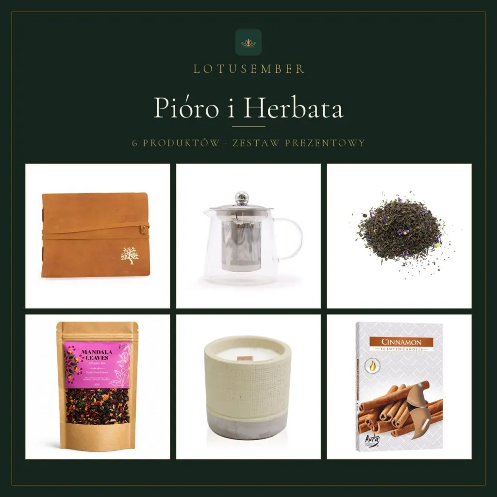 Pióro i Herbata – zestaw prezentowy Lotusember