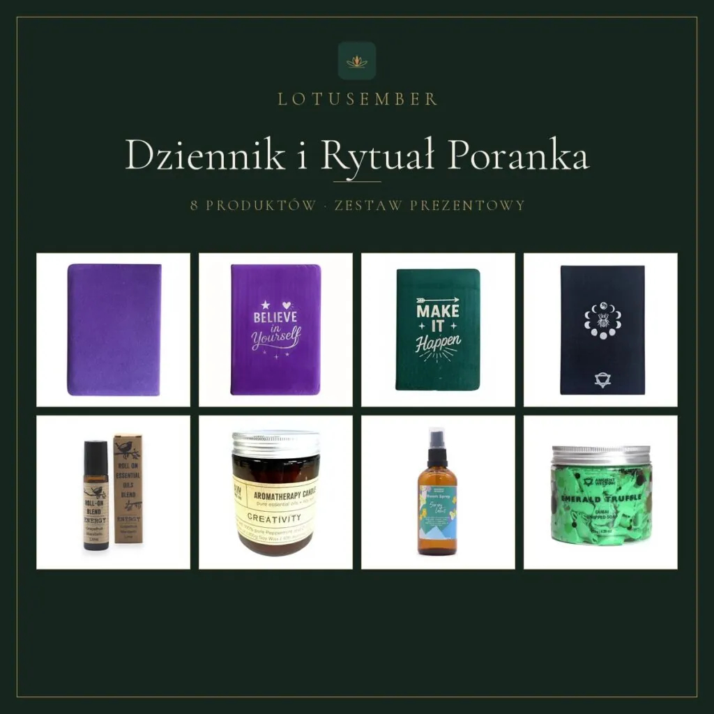 Dziennik i Rytuał Poranka – zestaw prezentowy Lotusember