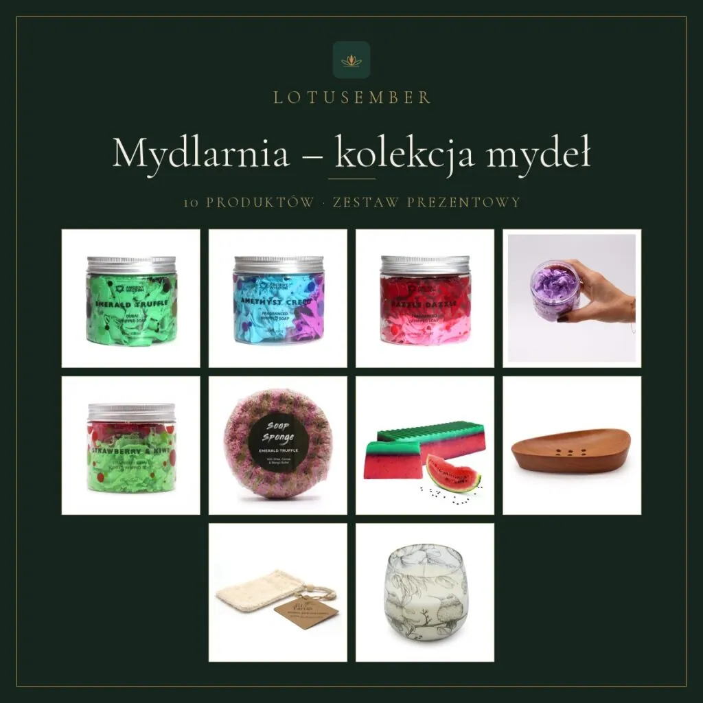Mydlarnia – kolekcja mydeł – zestaw prezentowy Lotusember