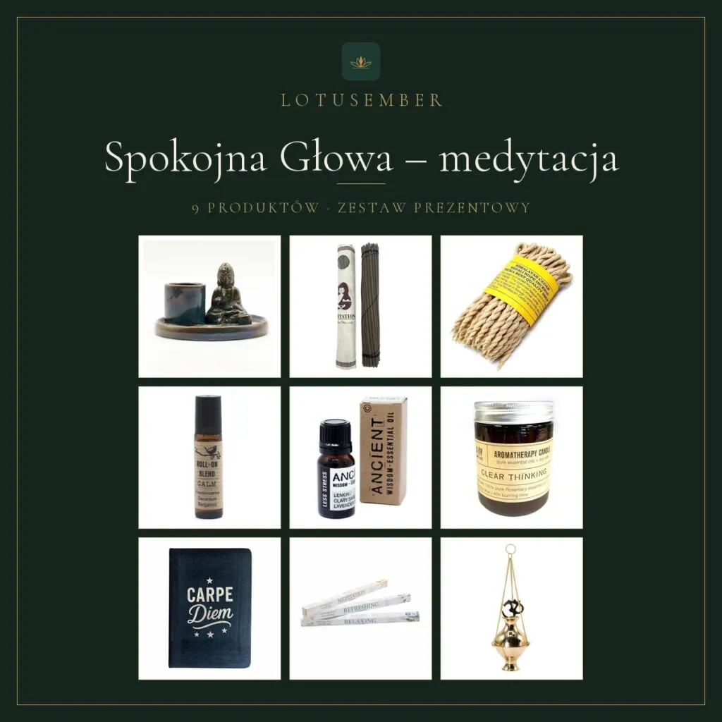 Spokojna Głowa – medytacja – zestaw prezentowy Lotusember