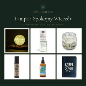 Lampa i Spokojny Wieczór – zestaw prezentowy Lotusember