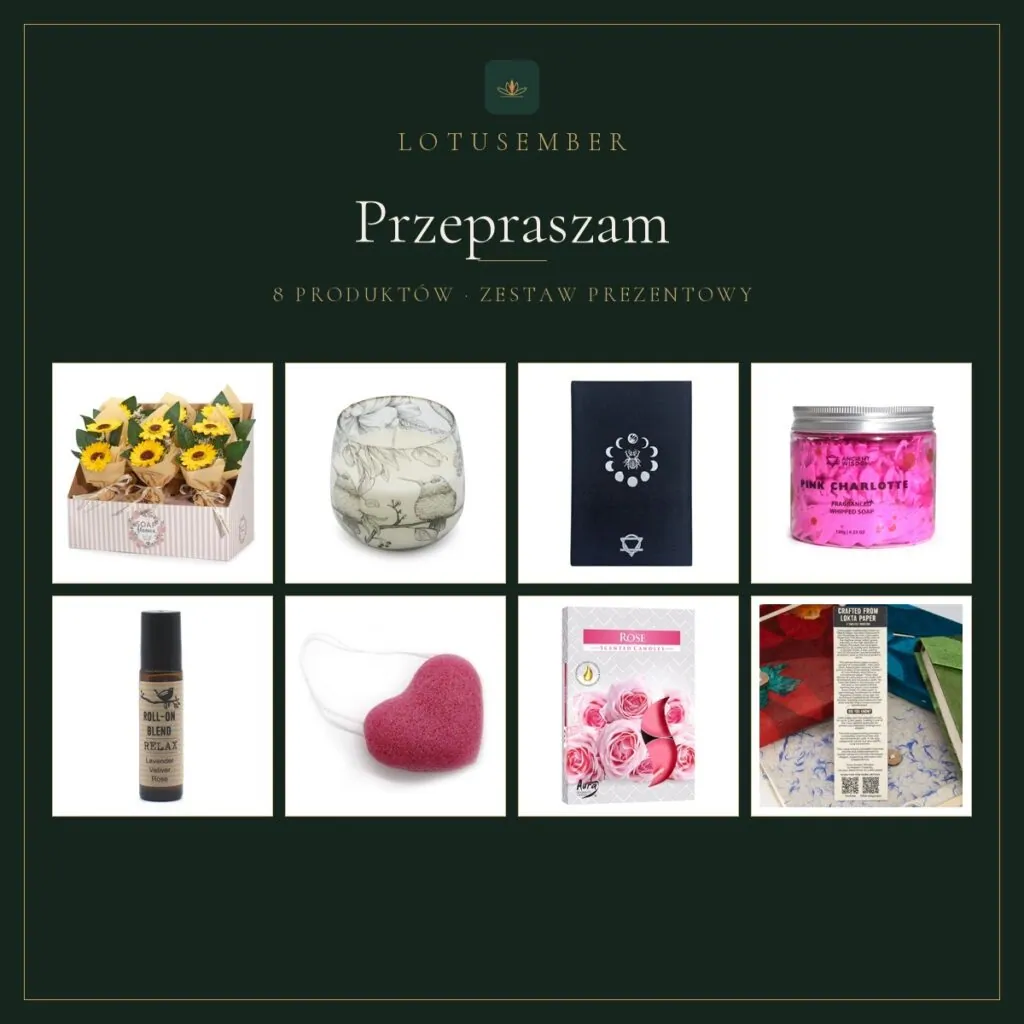 Przepraszam – zestaw prezentowy Lotusember