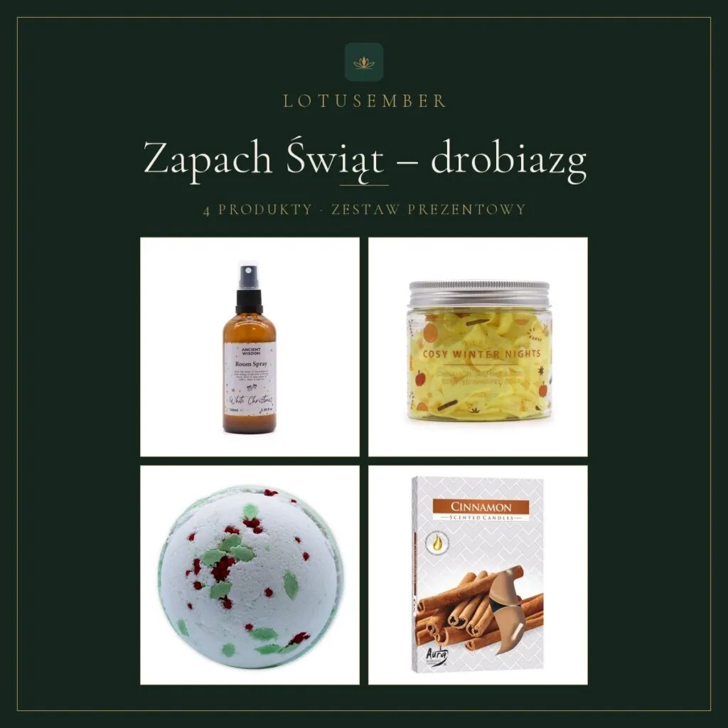 Zapach Świąt – drobiazg – zestaw prezentowy Lotusember